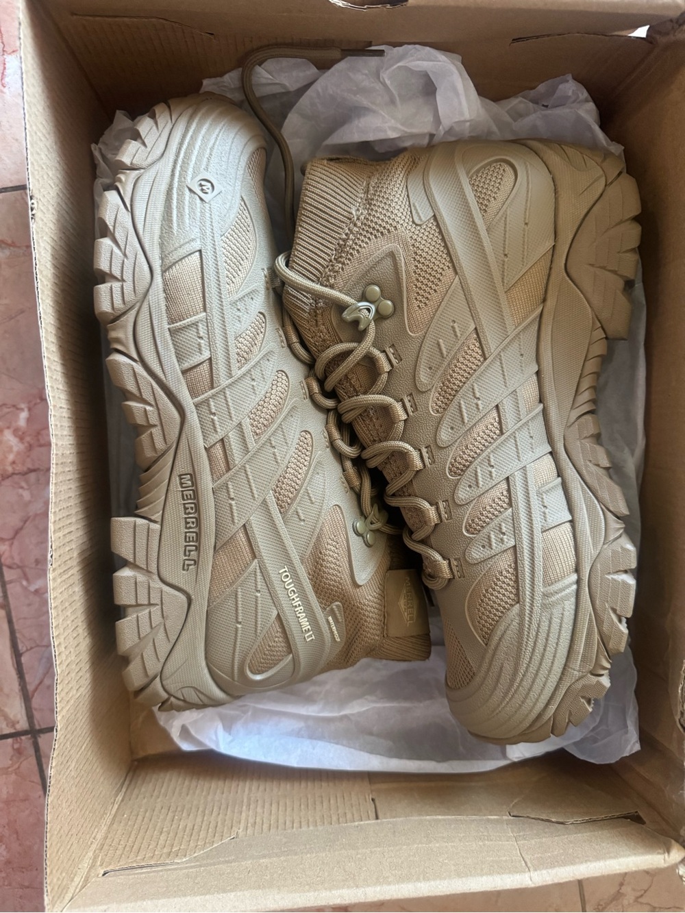Merrell Men's Tactical Mid-Top Boots - Desert Tan